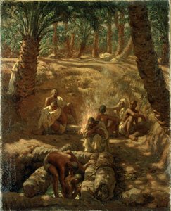 Bereberes en un pozo de oasis de Alphonse Etienne Dinet