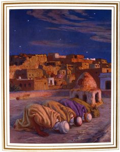 La prosternación La oración Oración de prosternación, 1918 de Alphonse Etienne Dinet