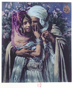 Esclavo del Amor (litografía en color) de Alphonse Etienne Dinet