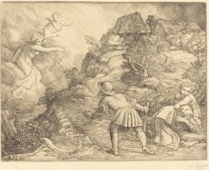 Alegoría del campesino y la fortuna (Le paysan et la fortune: Sujet allegorique)
