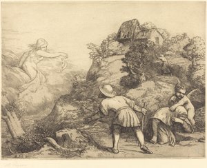 Alegoría del campesino y la fortuna de Alphonse Legros