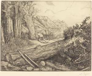 En casa de los leñadores de Alphonse Legros