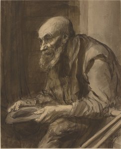 Mendigo con Muletas de Alphonse Legros
