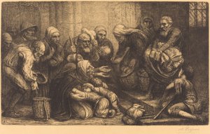 Mendigos de Bruselas Les mendiants de Bruges de Alphonse Legros