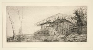 Redil en la ladera (Pastor de Alphonse Legros