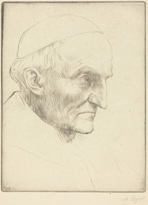 Cardenal Manning, lámina 3 de Alphonse Legros