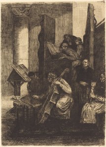Coro en una Iglesia Española de Alphonse Legros