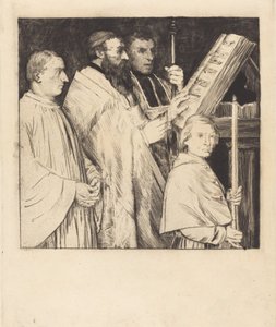 Coristas, 1ra placa Le lutrin de Alphonse Legros