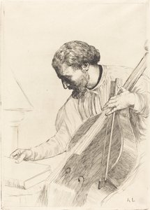 El Jugador de Contrabajo de Alphonse Legros