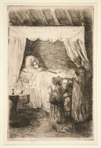 Guardia de la muerte (El antiguo depósito de cadáveres) de Alphonse Legros