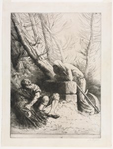Death and the Woodcutter de Alphonse Legros