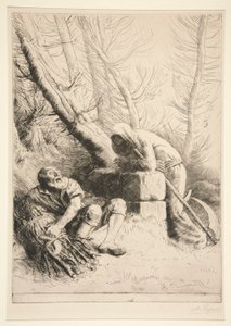 La muerte y el leñador de Alphonse Legros