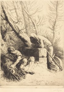 La muerte y el leñador, 4ª placa (La mort et le bucheron)