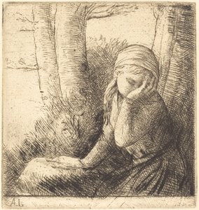 Joven desesperada de Alphonse Legros