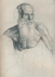 Estudio de anciano con barba larga, c. 1895, 1923 de Alphonse Legros
