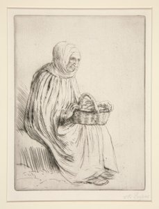mujer del mercado de Alphonse Legros