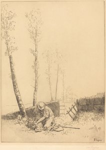 Encontrando la Oveja (Le mouton retrouvé) de Alphonse Legros
