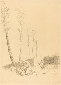 Encontrando la oveja (Le mouton retrouvé) de Alphonse Legros
