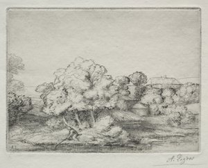 Aldea cerca del lago de Alphonse Legros