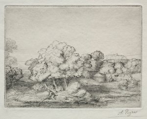 Aldea cerca del lago Hameau près du Lac de Alphonse Legros