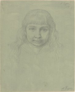 Cabeza de un Niño, 1893 de Alphonse Legros