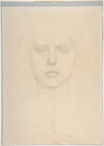Estudio de cabeza de una niña