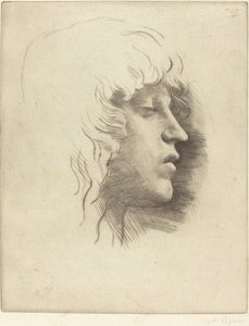 Cabeza de una joven de Alphonse Legros
