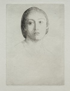 Cabeza de una Joven de Alphonse Legros