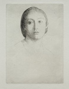 Cabeza de una Joven de Alphonse Legros
