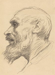 Cabeza de un anciano de Alphonse Legros