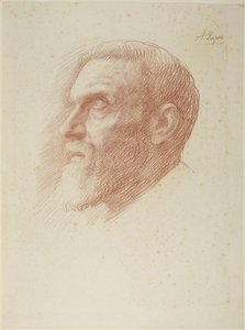 Cabeza del artista de Alphonse Legros