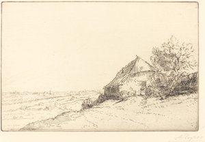 Cabaña en una colina de Alphonse Legros