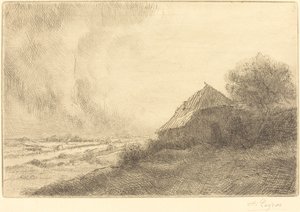 Choza en una ladera Masure sur la colline de Alphonse Legros