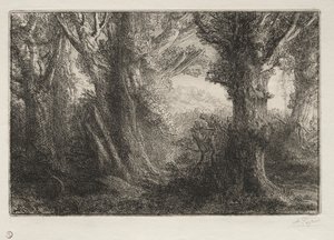 En el bosque de Conteville de Alphonse Legros