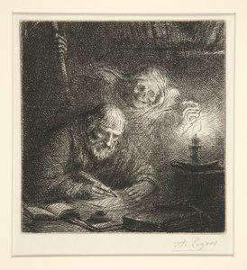 La muerte y el filósofo de Alphonse Legros