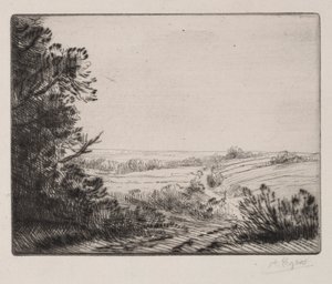 Paisaje de Alphonse Legros