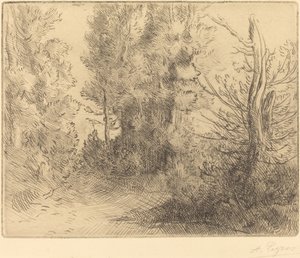 Paisaje: Cerca de Chailleux de Alphonse Legros
