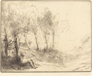 Paisaje de Alphonse Legros