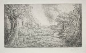 Paisaje de Alphonse Legros