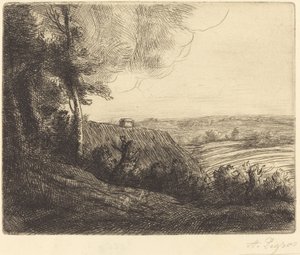 Paisaje: Camino a Horville de Alphonse Legros