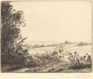 Paisaje: Camino a Horville de Alphonse Legros