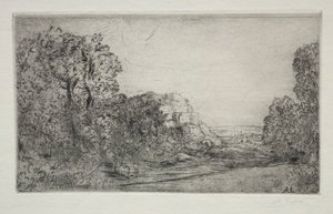 Paisaje: Amanecer de Alphonse Legros
