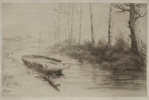 El canal: Efecto de la mañana de Alphonse Legros