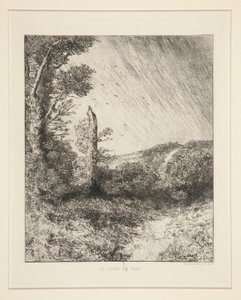 Le Coup de Vent (La ráfaga de viento) de Alphonse Legros