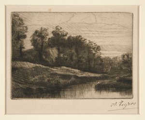 puesta de sol de la tarde de Alphonse Legros