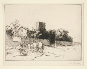 Le mur du presbytere (Muro de la rectoría) de Alphonse Legros