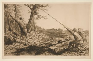 Les bucherons (Leñadores) de Alphonse Legros