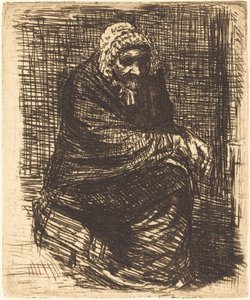 Anciana sentada de Alphonse Legros