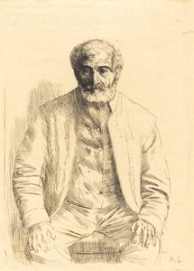 Viejo sentado de Alphonse Legros