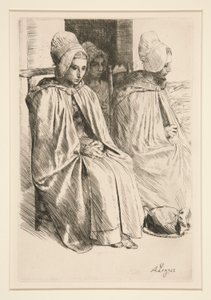 Paysannes des Environe de Boulogne (Mujeres campesinas del barrio de Boulogne) de Alphonse Legros